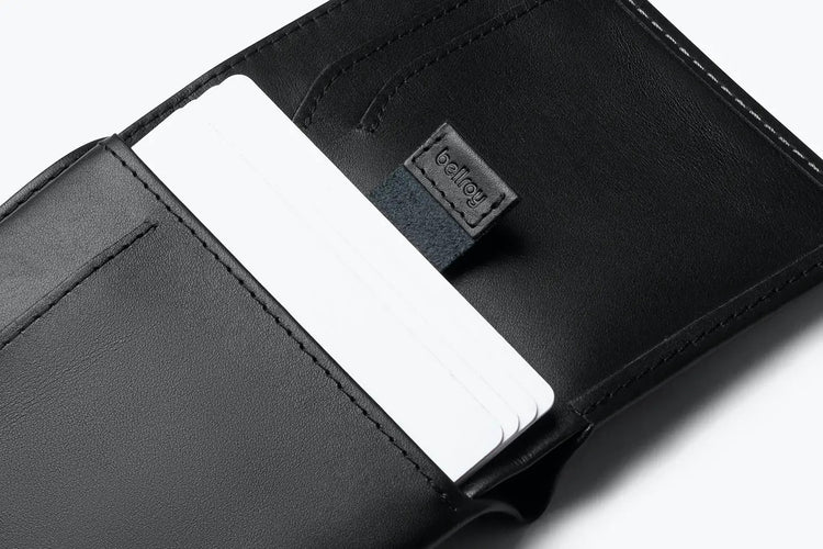 Bellroy |Note Sleeve Wallet 直式真皮皮夾 (RFID) Black 黑色