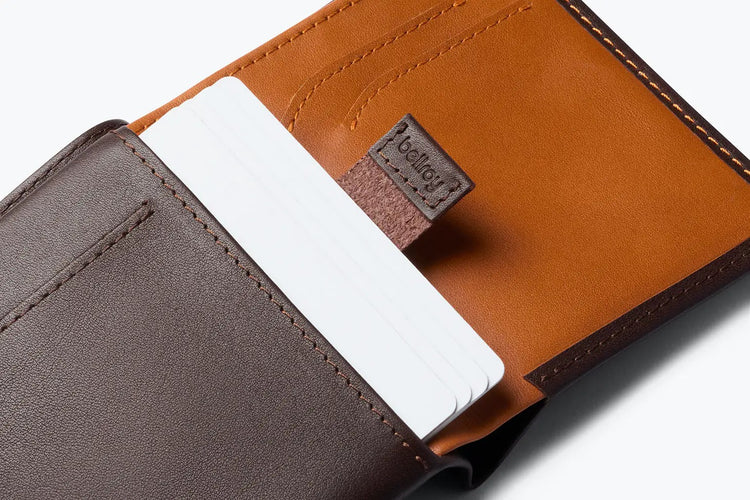 Bellroy |Note Sleeve Wallet 直式真皮皮夾 (RFID) JAVA 深棕色