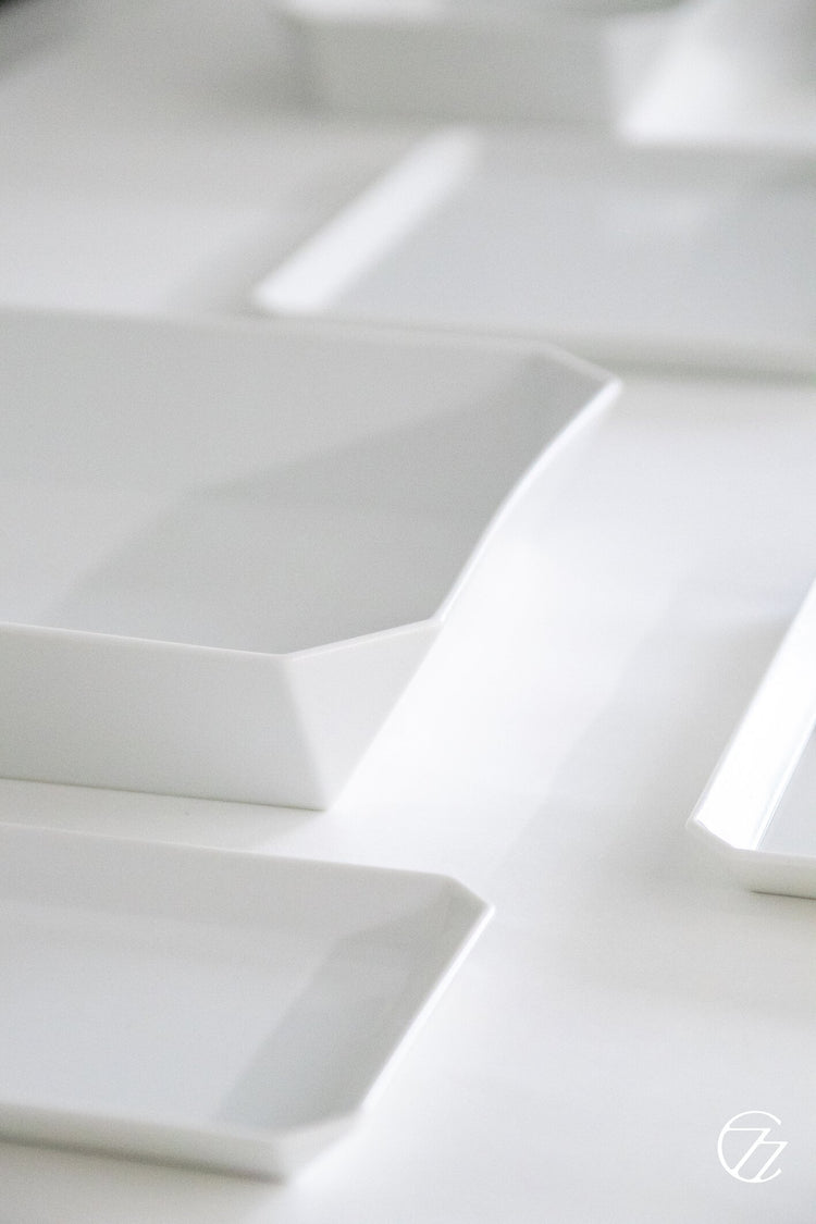 1616/Arita Japan | Square Bowl White 矩形方盆