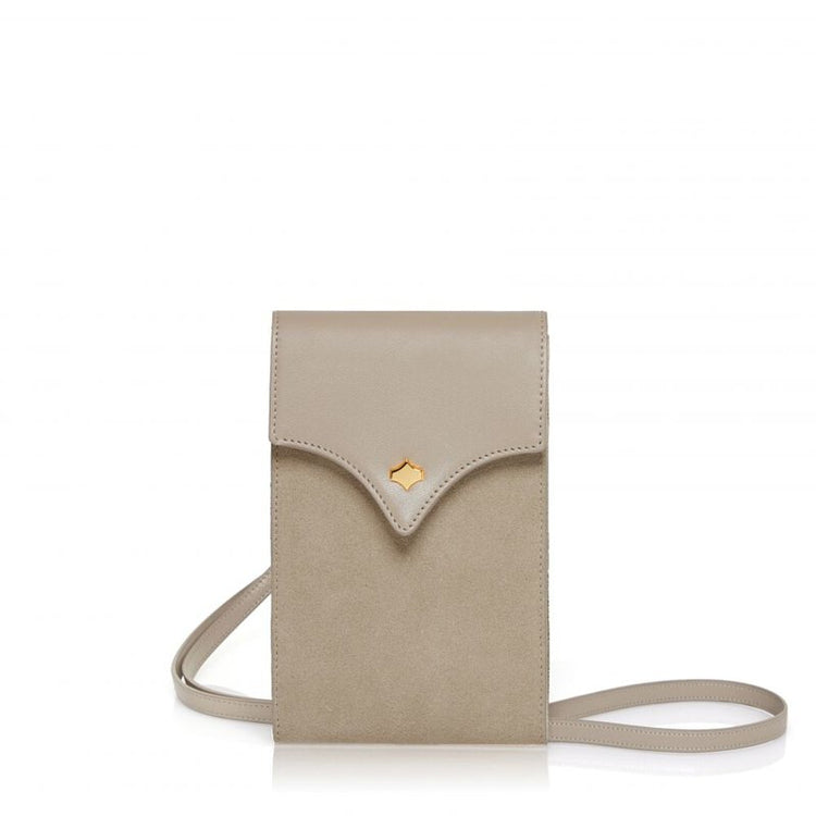 ANY DI | PHONEBAG EMBLEM Taupe 手機包