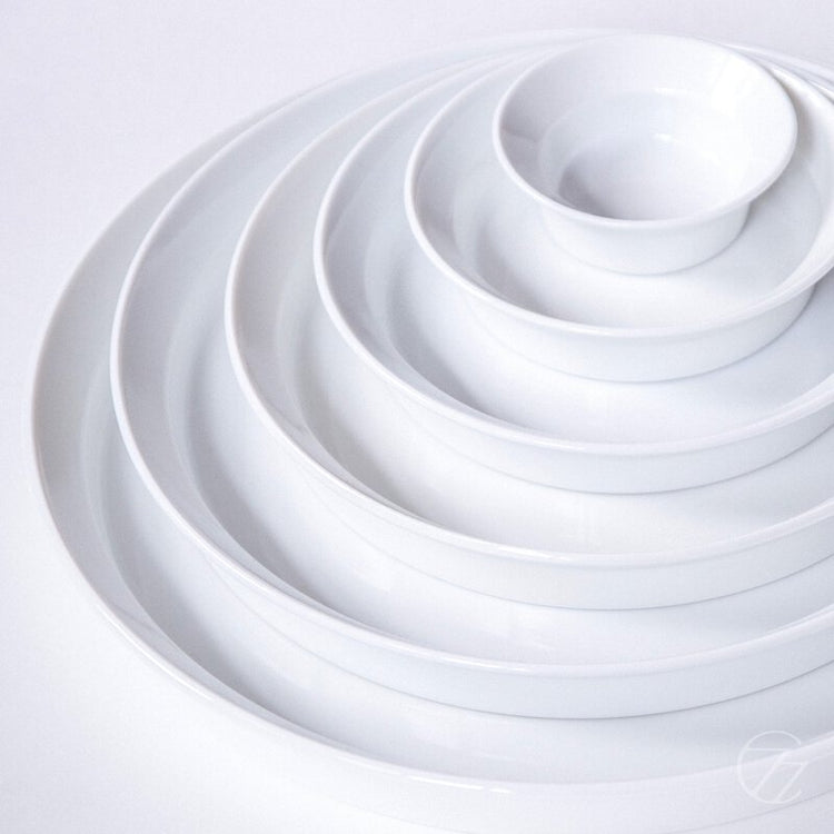 1616/Arita Japan | Round Deep Plate White 圓形淺盆
