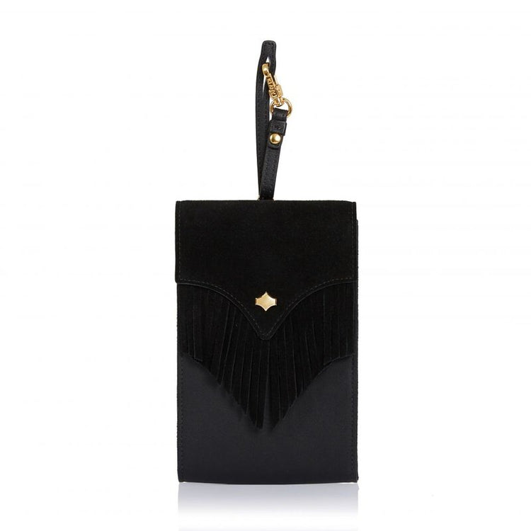 ANY DI | PHONEBAG FRINGES Black 手機包
