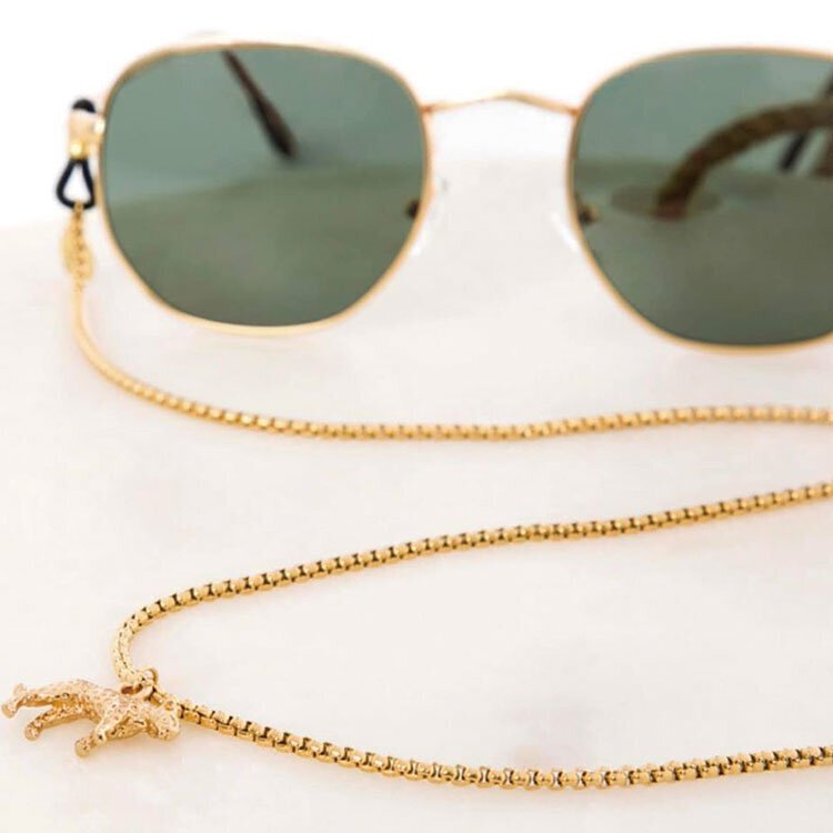 Sunny Cords|手工眼鏡鍊 獵豹(金)