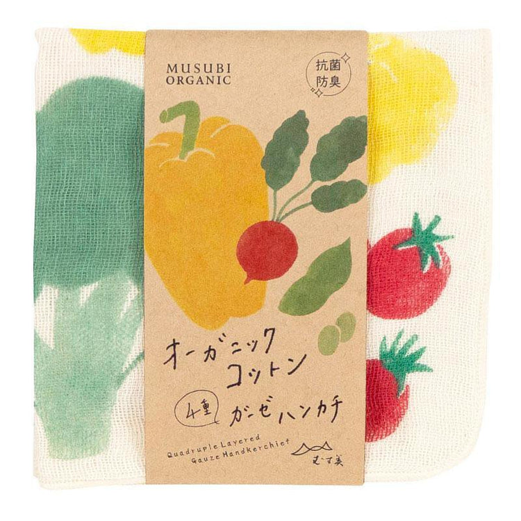 MUSUBI|有機棉四重紗布手帕
