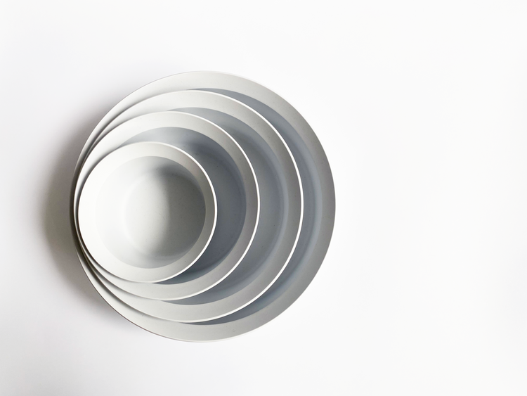 1616/Arita Japan | Round Bowl Gray 圓盆