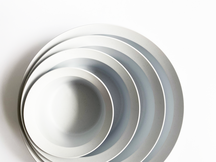 1616/Arita Japan | Round Bowl Gray 圓盆