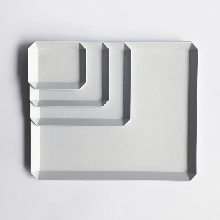 1616/Arita Japan | Square Plate Gray 矩形方盤