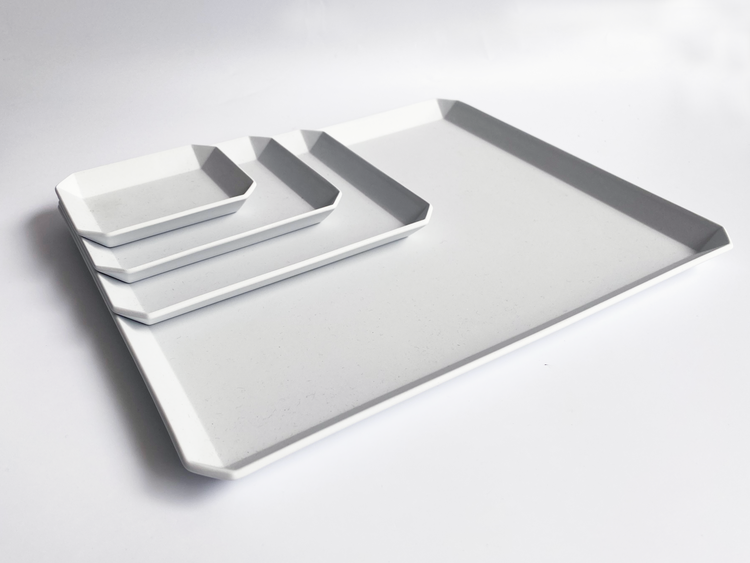 1616/Arita Japan | Square Plate Gray 矩形方盤