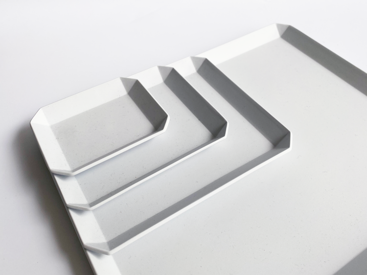 1616/Arita Japan | Square Plate Gray 矩形方盤