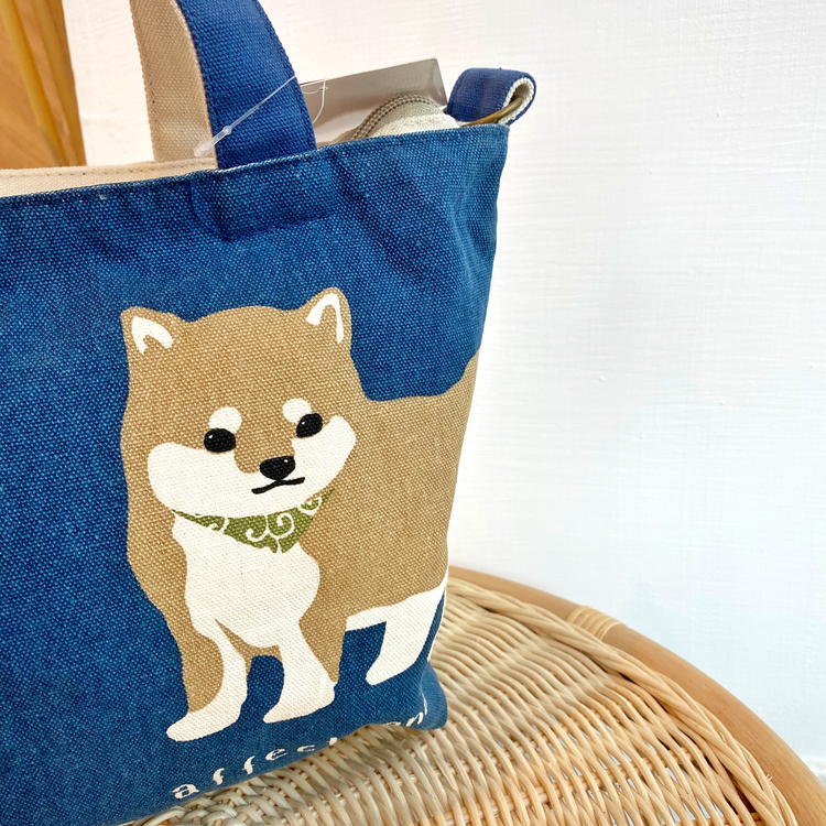 柴犬帆布托特包