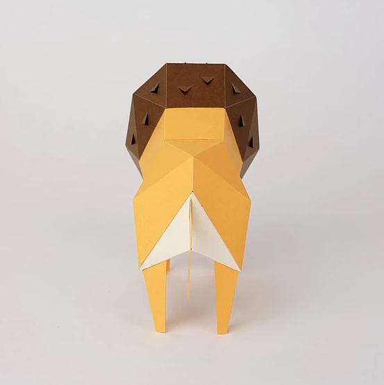 bog craft | 立體紙藝-獅子TINY