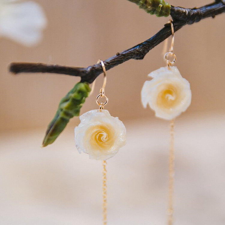 家田紙工 | 玫瑰耳環