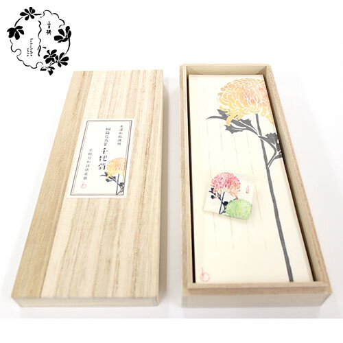 和詩俱樂部 | 桐箱花鳥箋 / 美濃和紙一筆箋