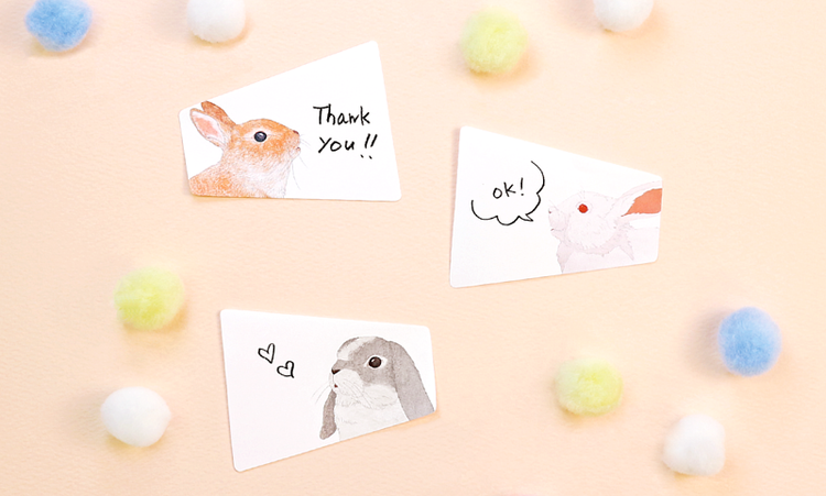 paperable | Animal Voice Sticky Memos 兔子系列