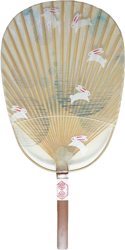 家田紙工 | 和紙扇 兔子