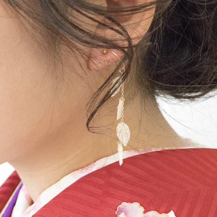 家田紙工 | Four leaves耳環