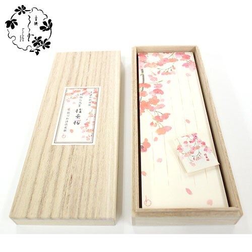 和詩俱樂部 | 桐箱花鳥箋 / 美濃和紙一筆箋