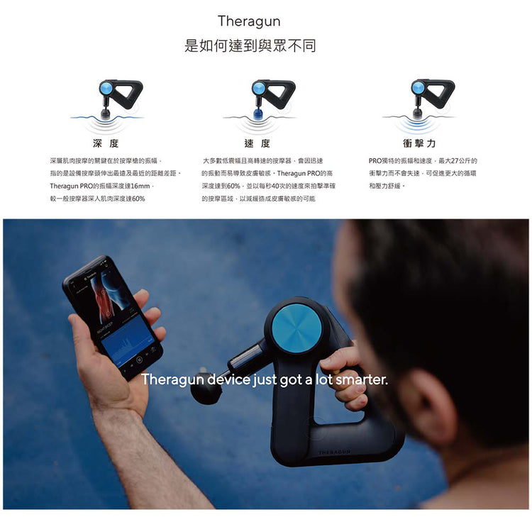 THERAGUN | PRO 智慧型衝擊式按摩槍