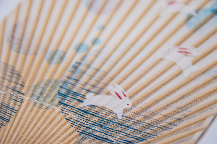 家田紙工 | 和紙扇 兔子