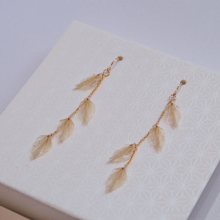 家田紙工 | Four leaves耳環