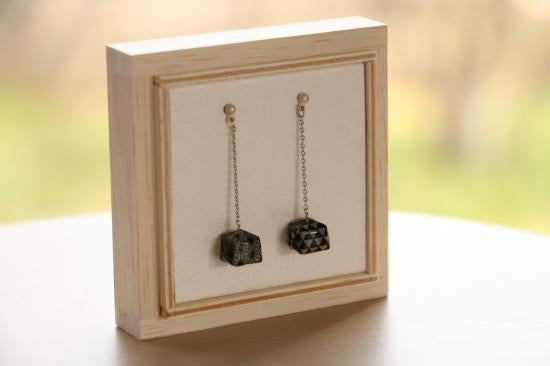 家田紙工 | Balloon耳環 和紋(黑)