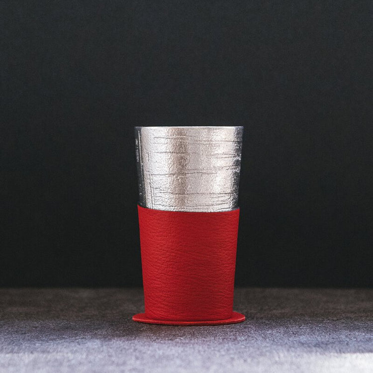 能作 | 白樺啤酒杯鹿革杯墊組