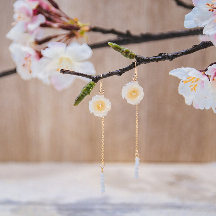 家田紙工 | 玫瑰耳環