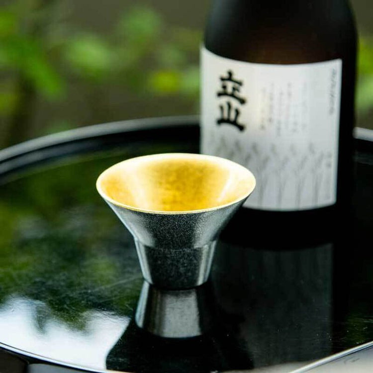 能作|純錫金箔喜宴杯 I