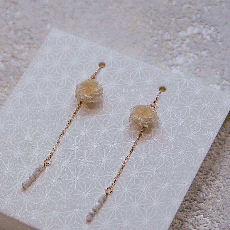 家田紙工 | 玫瑰耳環