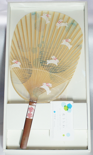 家田紙工 | 和紙扇 兔子