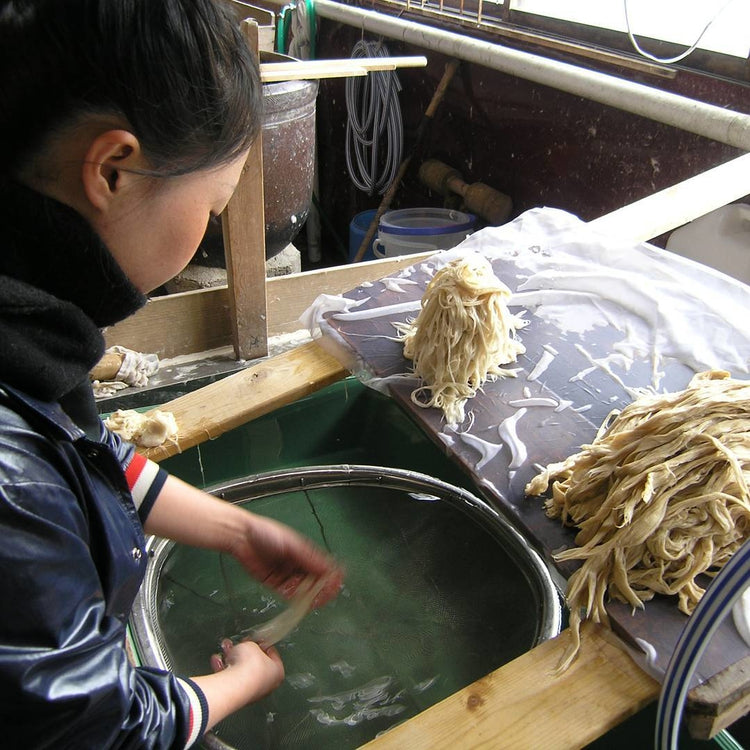 家田紙工 | Star耳環 七寶紋(橘紅色)