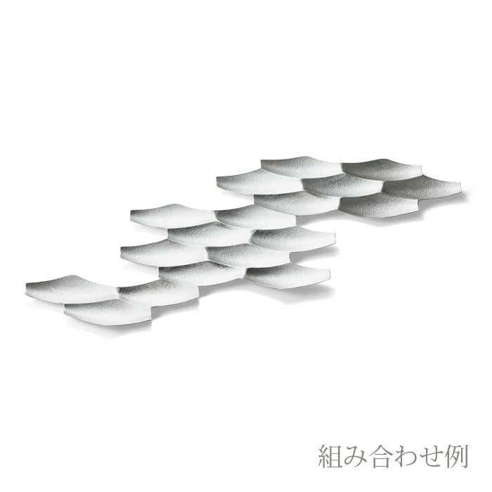 能作 | 純錫幾何竹葉盤