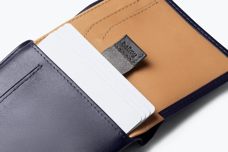 Bellroy |Note Sleeve Wallet 直式真皮皮夾 (RFID) NAVY 海軍藍