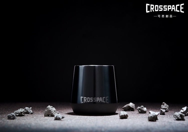 Crosspace | 純鈦雙層杯 (黑曜岩)