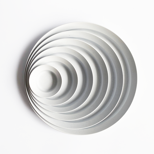1616/Arita Japan ｜ Round Deep Plate Gray 圓形 淺盆