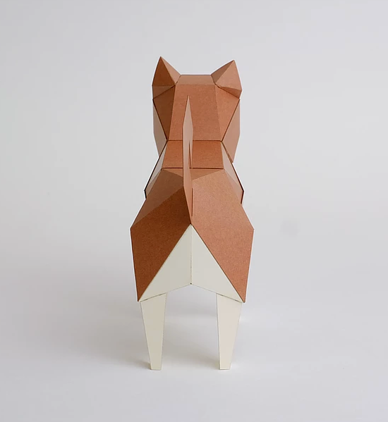 bog craft | 立體紙藝-赤柴犬TINY