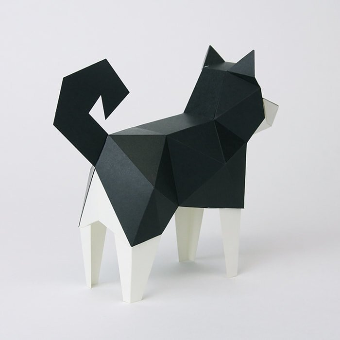 bog craft | 立體紙藝-黑柴犬TINY