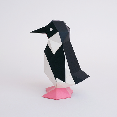bog craft | 立體紙藝－企鵝TINY