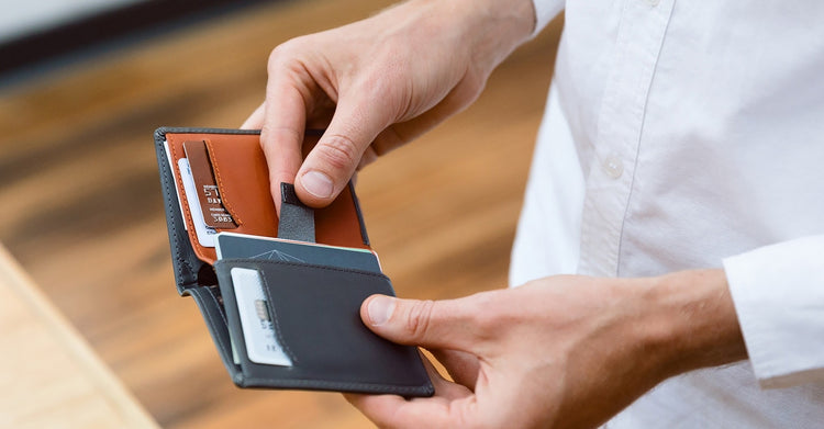Bellroy |Note Sleeve Wallet 直式真皮皮夾 (RFID) NAVY 海軍藍